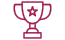 Trofeum na szarym tle.